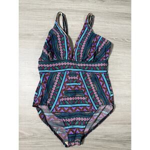 Miraclesuit Caravan Odyssey Slimming One-Piece Swimsuit - M (10/12)